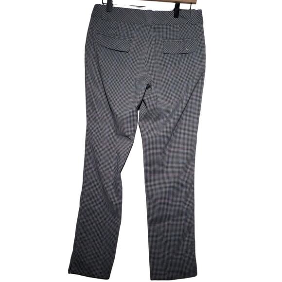 Nike Golf Womens Pants Size 6 Plaid Zip Pockets Slit Ankle Gray Straight Leg - Picture 3 of 7